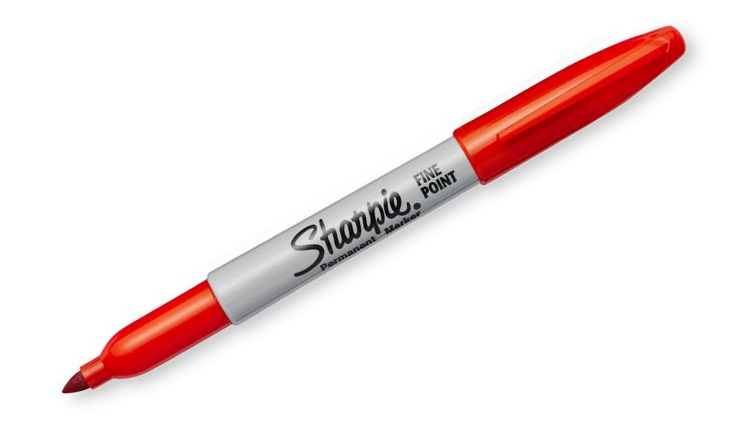 Sharpie Permanent Red Marker 1 Each By Newell Fine Point #30102 