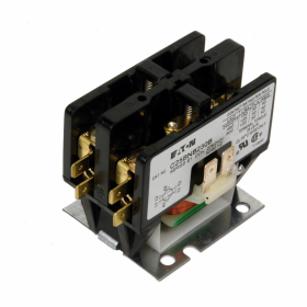 Cutler-Hammer C25BNB230B Definite Purpose Contactor, Compact, Binding Head Screw and Quick Connect Terminals (Side-by-Side), 208/240V Coil
