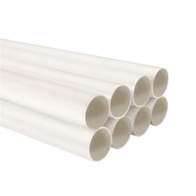Broan 3808 Semi-Rigid PVC Tubing, 8 Ft. Length, 2 In. Diameter, White