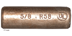 Galvan 70-C 3/4 In. Threaded Ground Rod Coupling, Copper