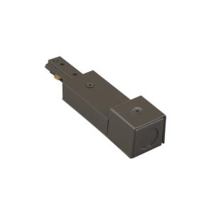 WAC HBXLE-BK Black H-Track Live End Connector For Surface Mounted Cable
