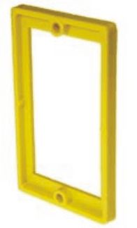 Gadget 10002 1/4 In. Single-Gang Wall Box Extender, Yellow