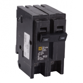 Square D HOM2100 100A 2-Pole 120/240V 10kA Plug-On HOM Circuit Breaker