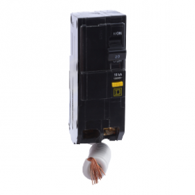 Square D QO220GFI 20A 2-Pole GFCI 6mA 120/240V 10kA Plug-On QO Circuit Breaker with Pigtail
