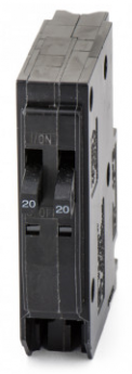 Square D QO2020 20A 1-Pole 120/240V 10kA Twin Plug-On QO Circuit Breaker