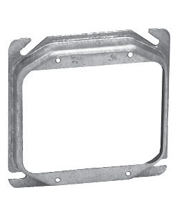Crouse-Hinds TP496 4 In. Square 2-Device 1/4 In. Raised Steel Box Cover