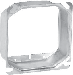 Crouse-Hinds TP540 4 In. Square 2-Device 1-1/2 In. Raised Steel Box Cover