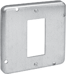 Crouse-Hinds TP738 4-11/16 in Square 1-Decorator 1/2 in Raised Cover