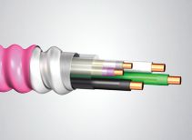 12/2 With Ground, Luminaire (LED) Cable, Aluminum Jacketed Cable, Includes 0-10v 16/2 Conductors, Solid Conductors, 250 Ft. Coil .581" OD