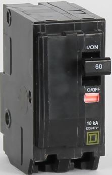 Square D QO260 60A 2-Pole 120/240V 10kA Plug-On QO Circuit Breaker