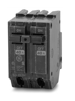GE THQL2140 40A 2-Pole 120/240V 10kA Plug-On Circuit Breaker