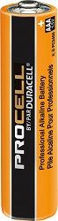 Duracell PC2400TC24 Procell Size AAA Alkaline Battery, 24/BX