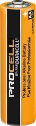 Duracell PC1500TC24 Procell Size AA Alkaline Battery, 24/BX