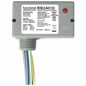 RIB RIB2401D Enclosed Relay 24VDC/AC Or 120VAC Coil 10Amp Douple-Pole Double-Throw