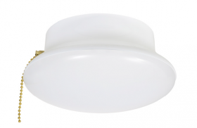 Sylvania 75113 LED1200CL840RP Retrofit Ceiling Light with Pull Chain for Installation into Existing Porcelain Socket, 15W, 1200 Lumens, 4000K, 120V, Medium Base, Not Dimmable, Retail Pack