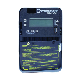 Intermatic ET2705C 7-Day/365-Day 1-Circuit Electronic Control, 120-277 VAC, SPST, Indoor Metal Enclosure, LED Compatible