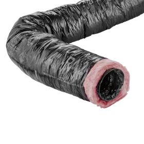 Lambro 2576 6 In. x 25 Ft. Insulated Flexible Duct with R4.2 Fiberglass Insulation