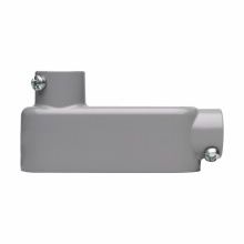 Crouse-Hinds LB25-CGN 3/4 In. LB Threaded and Set-Screw Rigid/IMC Conduit Body with Cover and Gasket, Aluminum