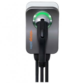 Chargepoint CPH50-NEMA6-50-L23 Home Point Electric Vehicle Charging Station, 16Amp to 50Amp Mobile App Controlled, 208/240V, 23 Ft. Cord with SAE J1772 Connector.
