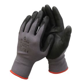 Eclipse 902-621 Nitrile-Coated Work Gloves Large Abrasion, Cut, Tear, and Puncture Resistant