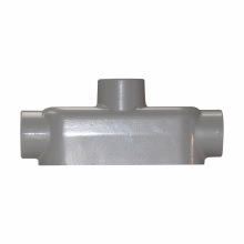 Crouse-Hinds Condulet TB25 Type TB Conduit Body, 3/4 in Hub, 5, 7.5 cu-in, Die Cast Copper Free Aluminum, Epoxy Powder Painted
