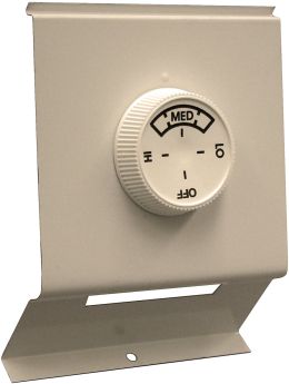 Berko TA2AW 2-Pole Baseboard Thermostat, 22 Amps at 120-277 Volts, Navajo White