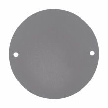 Crouse-Hinds TP7158 4 in Round Blank Weatherproof Outlet Box Cover Gray