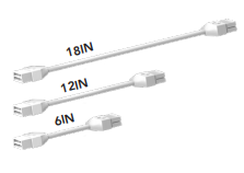 Light Efficient Design RP-LBI-G1-IP-3F-DIM 3 Ft. Incoming Power Cable for LED Light Bar Kits, Dimmable