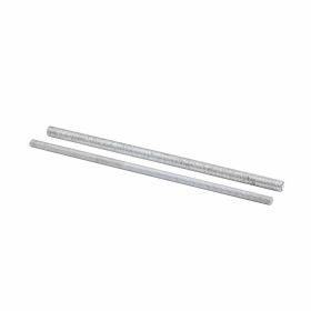 B-Line ATR, 3/8X72 SS4 Bolted Framing Thread Rod, 3/8-16, 72 in OAL, Stainless Steel, Zinc Plated