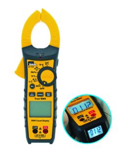 Ideal 61-757 600A AC/DC TRMS TightSight Clamp Meter with NVC Sensor, K-Type Thermocouple, and Flashlight, Tests 0 to 600A and 0 to 1000 VAC/VDC