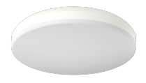 RAB CRVFAS-11R-16-9CCT-120-W 11 In. 12W LED Flush Mount Fixture 120V 5CCT Triac Dimming White With White Lens