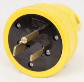 KH P650DF 50A 2P 3-Wire Flip Seal Ground PLUG 250V Yellow