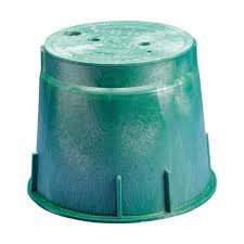 Pencell PE10HDH005P3 Green HDPE 10 In. Round Underground Box Includes "ELECTRIC" Cover And Bolts 5K Rated