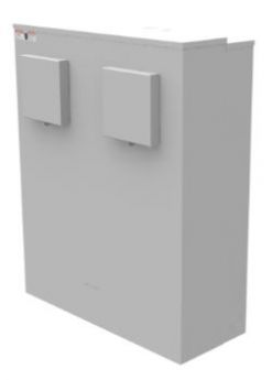 Milbank S3390-FB-XL-C7 Polyphase Enclosure 2 Position w/backboard Small Closing Plate Demand Reset Cover