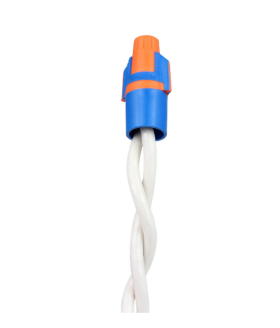 Ideal 30-343 Twister ProFLEX Mini Wire Connectors, 22 to 12 AWG, Orange/Blue, 100 per Box