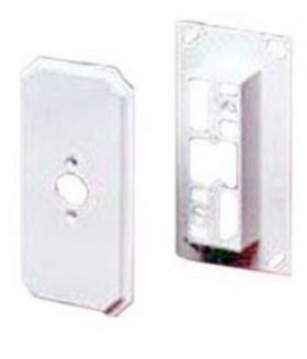 Arlington DB1 Doorbell Mounting Block, Plastic, White, Device Mount, 1-Gang, Round Opening, 4.63 H x 2.25 in. W