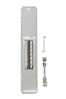 Cutler-Hammer PRL1X3400X42AS 400A Three-Phase Four-Wire 42-Circuit Pow-R-Xpress Panelboard, Aluminum Bus, No TFL, PRL1X Short Interior, 208Y/120 VAC