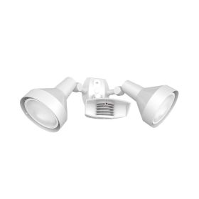 RAB STL110HW/L Stealth Motion Detector W/H101 Deluxe Flood Holders White, Includes 2 CCT Select Par38 Lamps