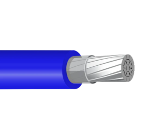 1/0 XHHW-2 Blue Stranded Aluminum Wire