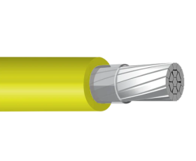 1/0 XHHW-2 Stranded Yellow Aluminum Wire