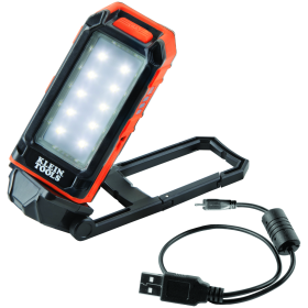 KLEIN 56403 Rechargeable Perosonal Worklight, up to 460 LUMENS, USB Device Charging Port, Stand/ Hook/Magnetic Mounting