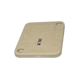 Quazite PC1118CA0017 Polymer Concrete 11x18x3/4 In. "ELECTRIC" Underground Box Cover, Tier 8, Includes Bolts