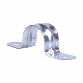 Crouse-Hinds 4974 1-1/4 In. 2-Hole EMT Mounting Strap, Galvanized Steel