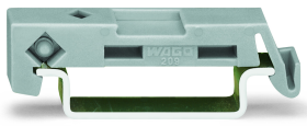 Wago 209-137 Mounting Adapter; Used As End Stop; 6.5mm Wide; Gray
