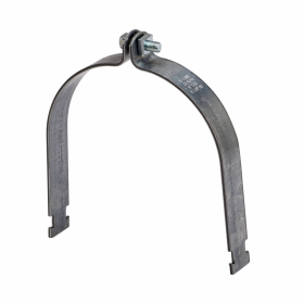B-Line B2019PAZN Pre-Assembled Conduit/Pipe Clamp, 5 in Conduit, 1000 lb Load, 5-1/2 in OD, Low Carbon Steel