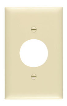 Pass & Seymour TP7 Single Receptacle Openings, One Gang, Brown Thermoplastic Plate