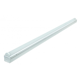 Satco 65-1101 4 Ft. Non-Linkable LED Strip Light, 24 Watts, 1800 Lumens, White Housing, Cool White
