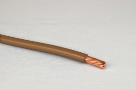 4/0 AWG THHN Brown Stranded Copper Thermoplastic High Heat-Resistant Nylon Coated