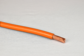 4/0 AWG THHN Orange Stranded Copper Thermoplastic High Heat-Resistant Nylon Coated