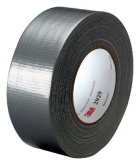 3M 2929 General Use Duct Tape 1.88 In W x 150 Ft L 5.5 mil THK Silver